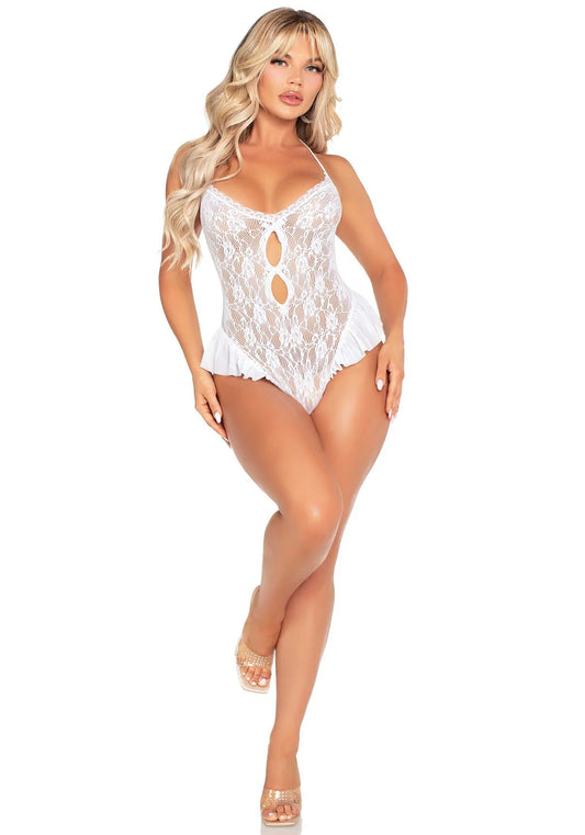 Body Sexy Bow And Ruffles White