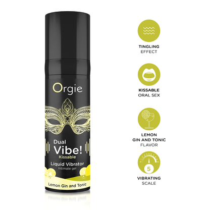 Vibratore Liquido Dual Vibe Lemon Gin And Tonic 15ml