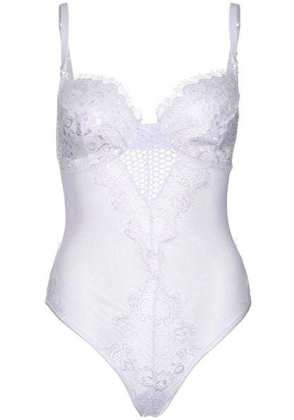 Body Sexy Lace and Sheer Bianco