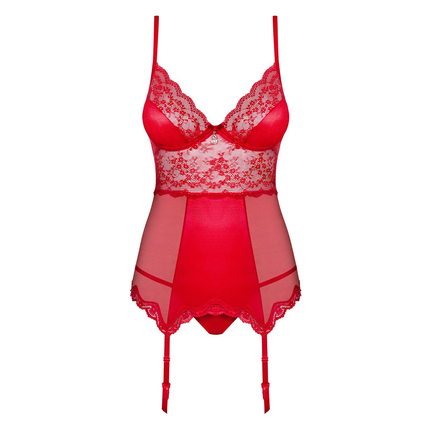 Corsetto e Perizoma Sexy Lovica Rosso