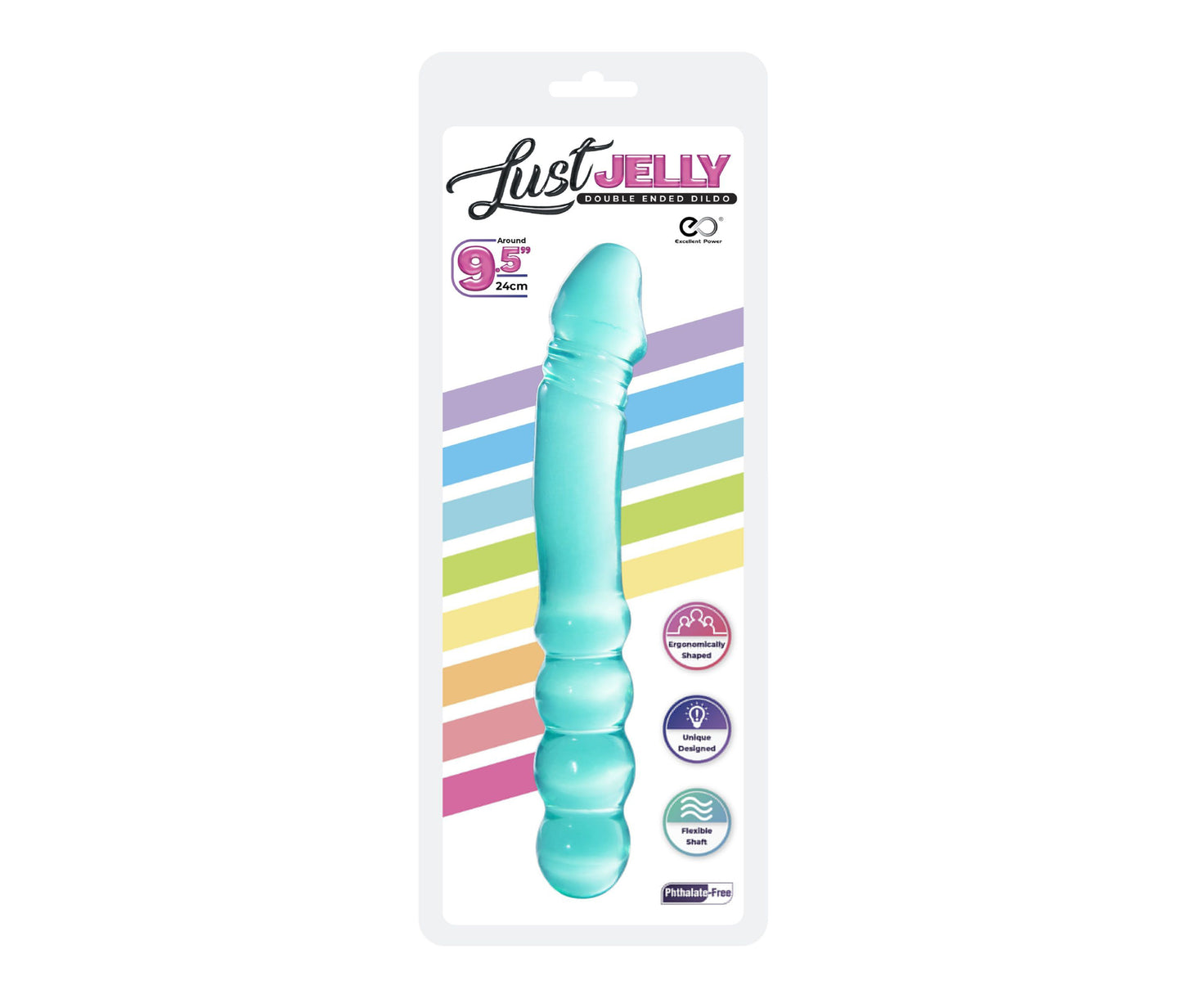 Double Dildo Lust Jelly Blue