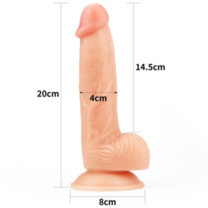 Dildo Realistico Ultra Soft Seth 20 cm