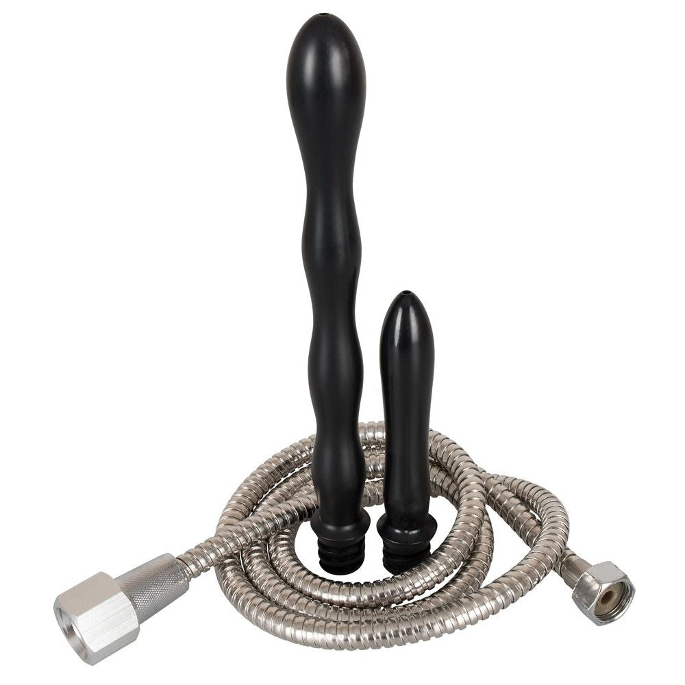 Anal shower with phallus cleaner