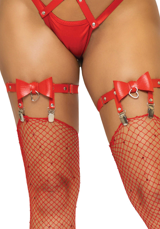 Sexy Red Bows Garter