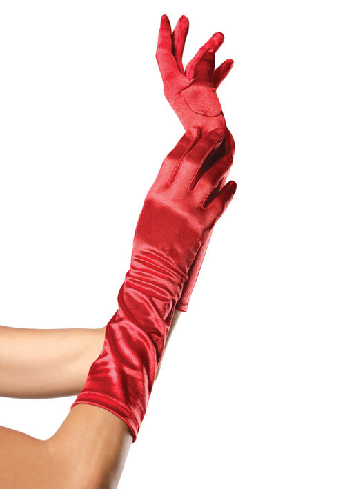 Sexy Elbow Gloves Red