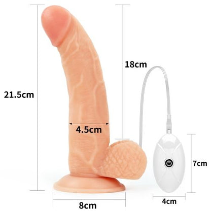 Lovetoy Vibrating Easy Strapon Set 8.5