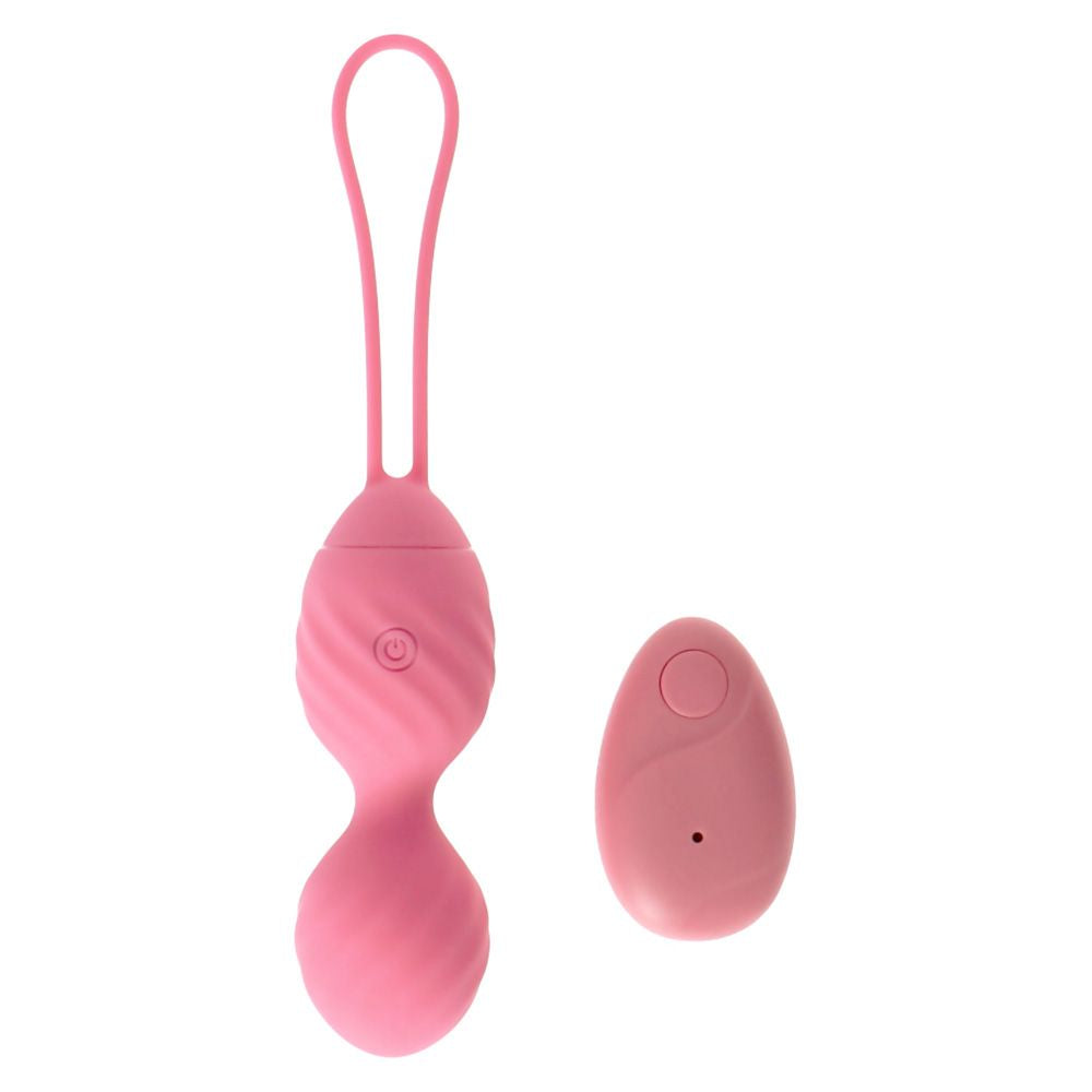 Pink Ridged vibrating egg