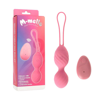 Pink Ridged vibrating egg