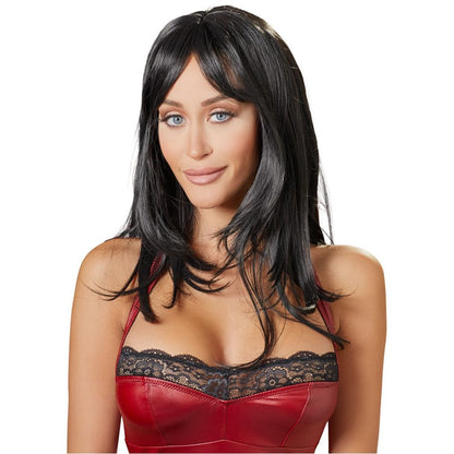 Carmen long black wig