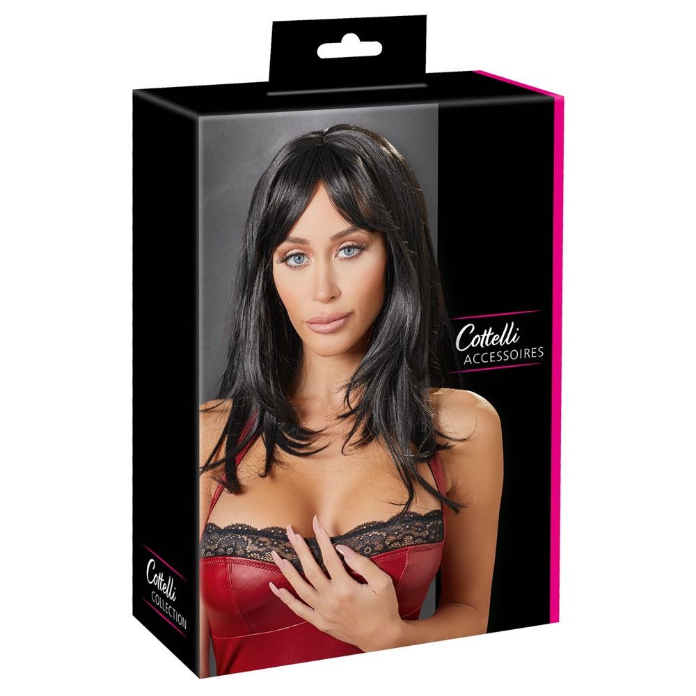 Carmen long black wig