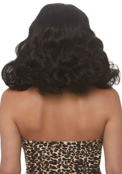 Retro Bang Curly Bob Sexy Wig