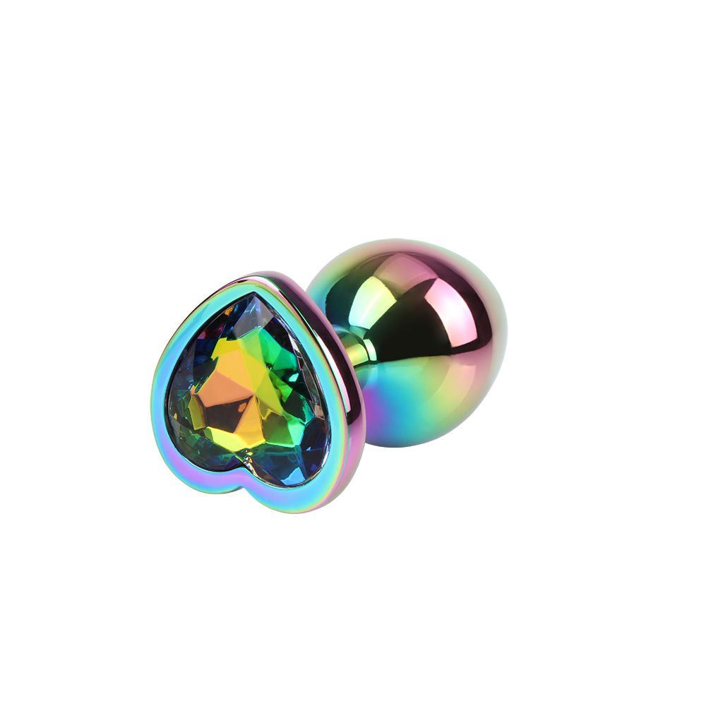 Rainbow Heart Gem Anal Plug Ø 3,3 cm