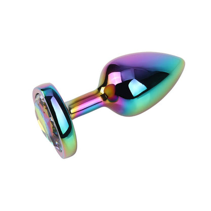 Plug Anale Rainbow Heart Gem Ø 2,7 cm