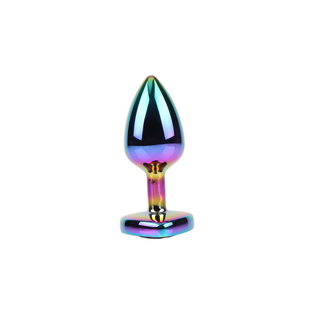 Rainbow Heart Gem Anal Plug Ø 2,7 cm