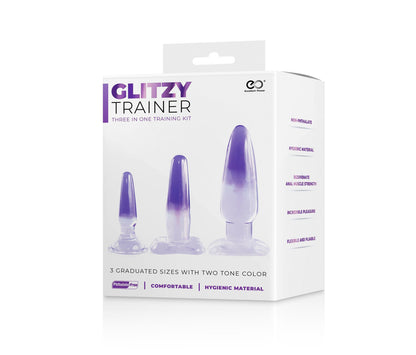 Anal Plug kit Glitzy Trainer 6 Purple