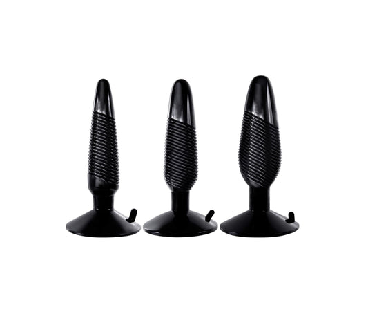 Kit Xplorer 3 Anal Plugs with stimulating texture