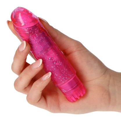 Vibratore Realistico Gleamy Glitter 13,5 cm