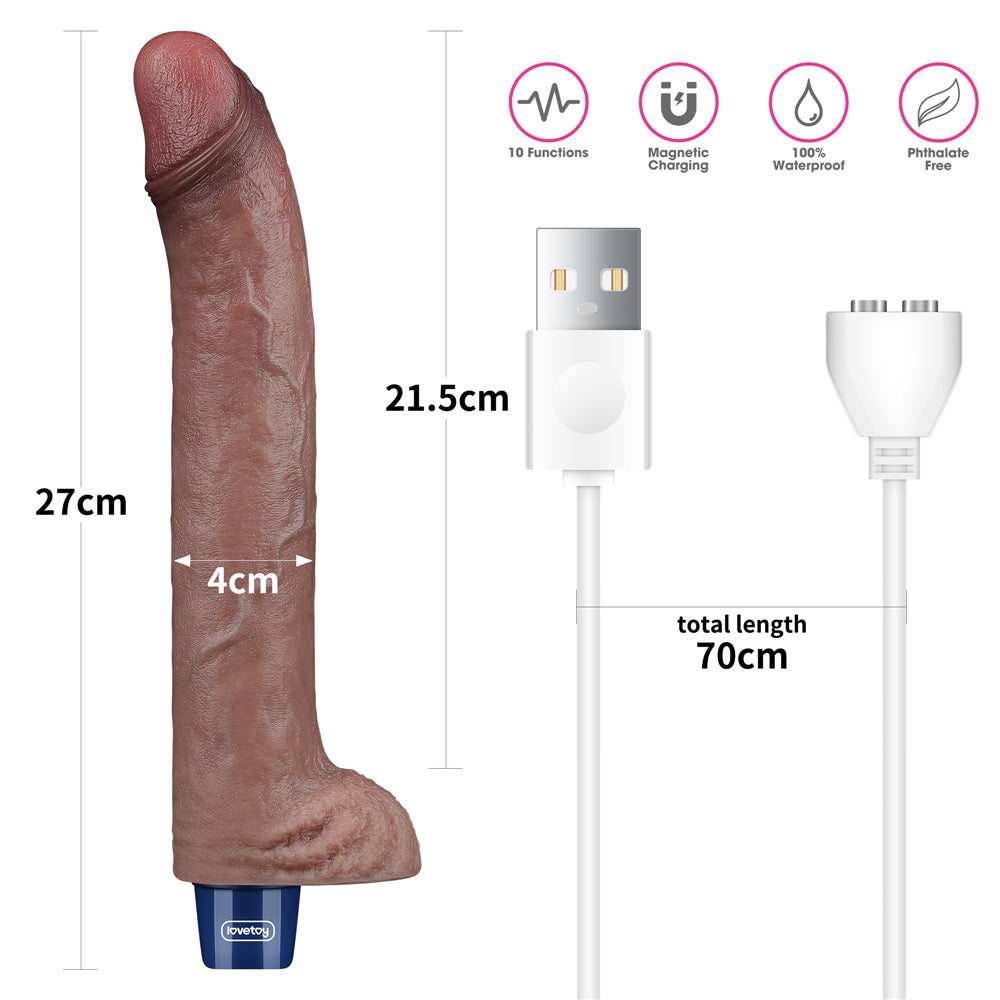 Bouncee Realistic Vibrator 27 cm