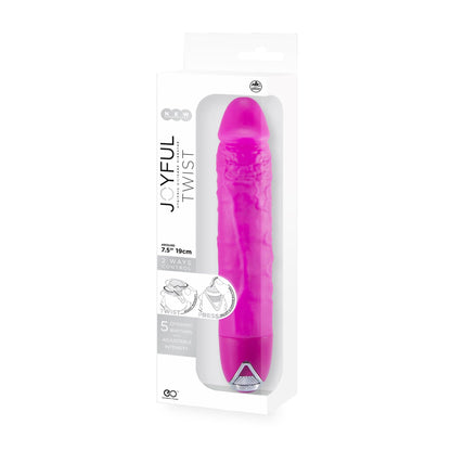 Realistic Vibrator Joyful Twist 7.5 Fuchsia